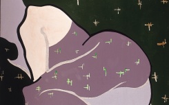 Omaggio a un bagno verde
                              	/ oleo sobre tela
                              	/ 80x80cm
                              	/ Ferrara 1986