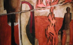 Sin título
                              	/ oleo s/tela
                              	/ 180x130cm
                              	/ Lima 1992