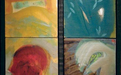 Sin título
                              	/ oleo s/madera
                              	/ 47,5x47,5cm
                              	/ Lima 1992