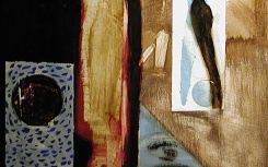Sin título
                              	/ oleo s/madera
                              	/ 60x55cm
                              	/ Lima 1992