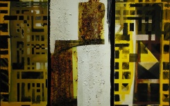 Post hyporeal blick shick fino trip
                              	/ oleo y tecnica mixta s/tela
                              	/ 70x100cm
                              	/ New York 1997