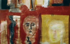 Sin título
                              	/ tempera y papel graso s/papel
                              	/ 88x68cm
                              	/ New York 1997